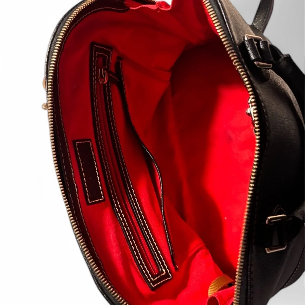 Dooney & Bourke Black Leather Satchel - Picture 6 of 7